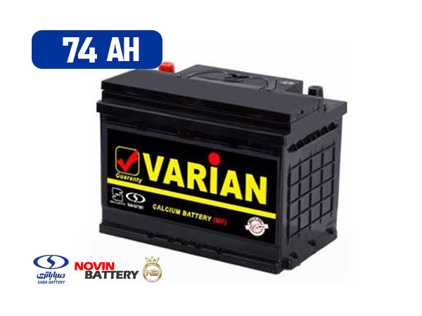 باتری 74 آمپر واریان صبا باتری