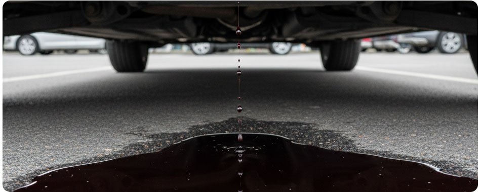 علائم خرابی گیربکس: راهنمای کامل تشخیص و پیشگیری از هزینههای سنگین 2 نشت روغن قرمزیکی از علائم خرابی گیربکس