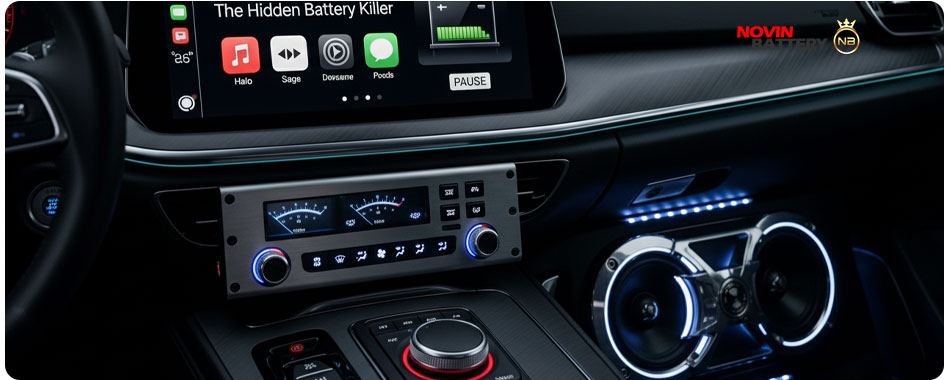 برق دزدی دزدگیر و سیستم صوتی: علت جریان کشی اضافه و راهنمای رفع مشکل 3 سیستم صوتی قوی یکی از علل برق دزدی ماشین