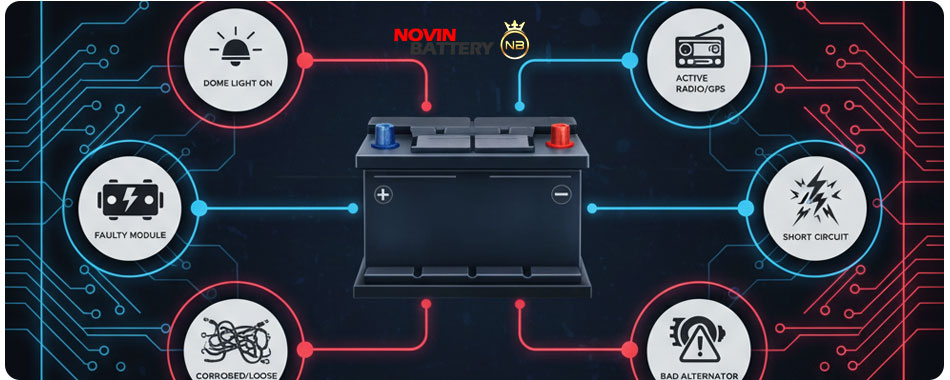 تشخیص و رفع برق دزدی ماشین: کابوس تمامشدنی باتری! 🔋💡 3 دلایل برق دزدی ماشین
