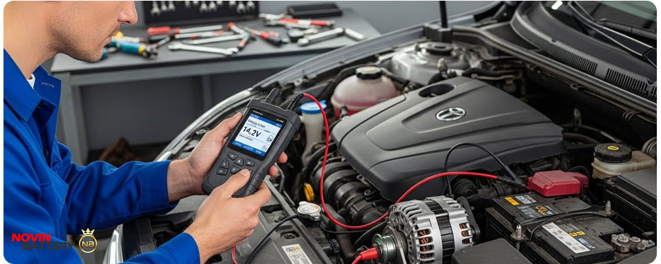 اهمیت تست سلامت دینام قبل از نصب باتری ۷۴ آمپر