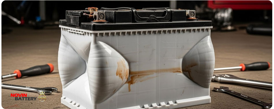 تعویض باتری باد کرده