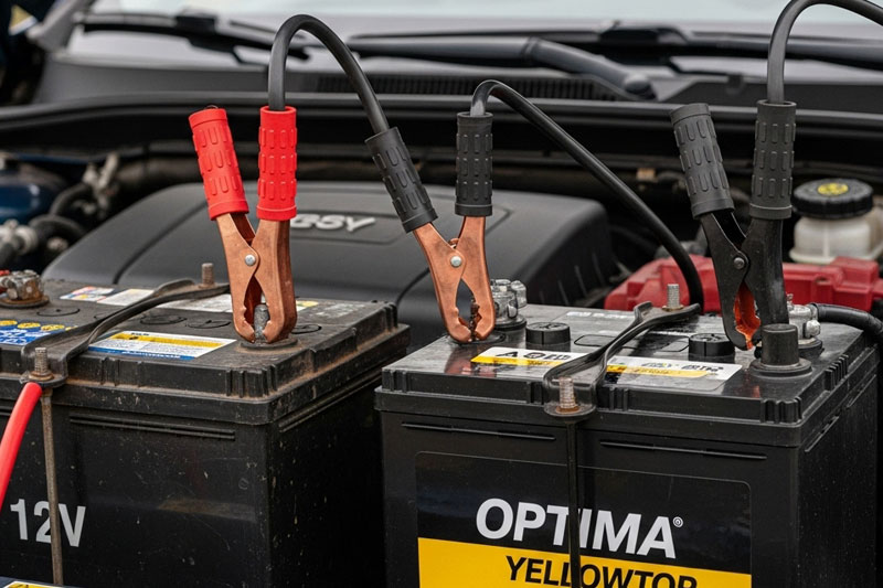 آموزش باتری به باتری خودرو