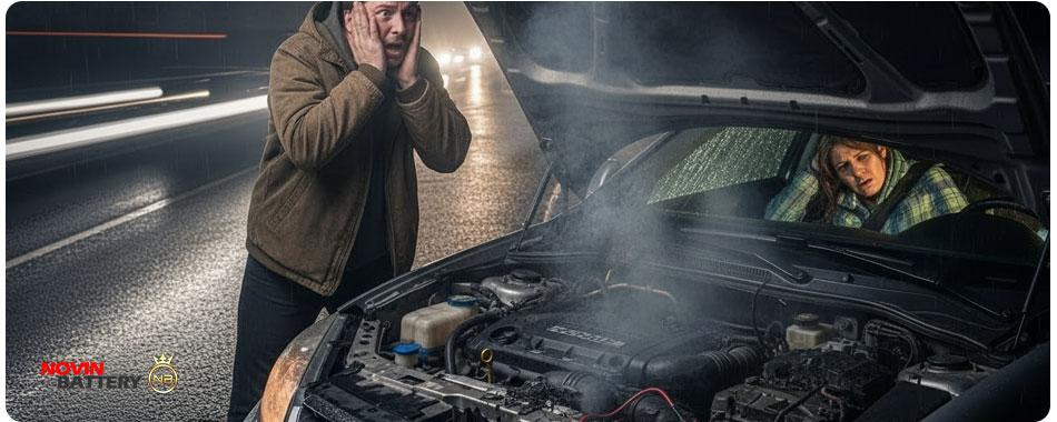 عوامل انسانی انفجار باتری ماشین