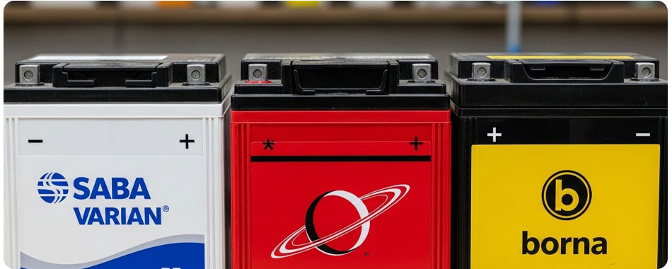 مقایسه برندهای بهترین باتری ۵۵ آمپر صبا، سپاهان و برنا